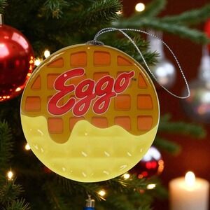 Kellogg's L'eggo My Eggo Waffle Christmas Ornament Decoupage Home Decor Holiday